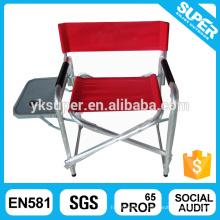 Silla de director ajustable de la playa con el sostenedor de la tabla y de la taza